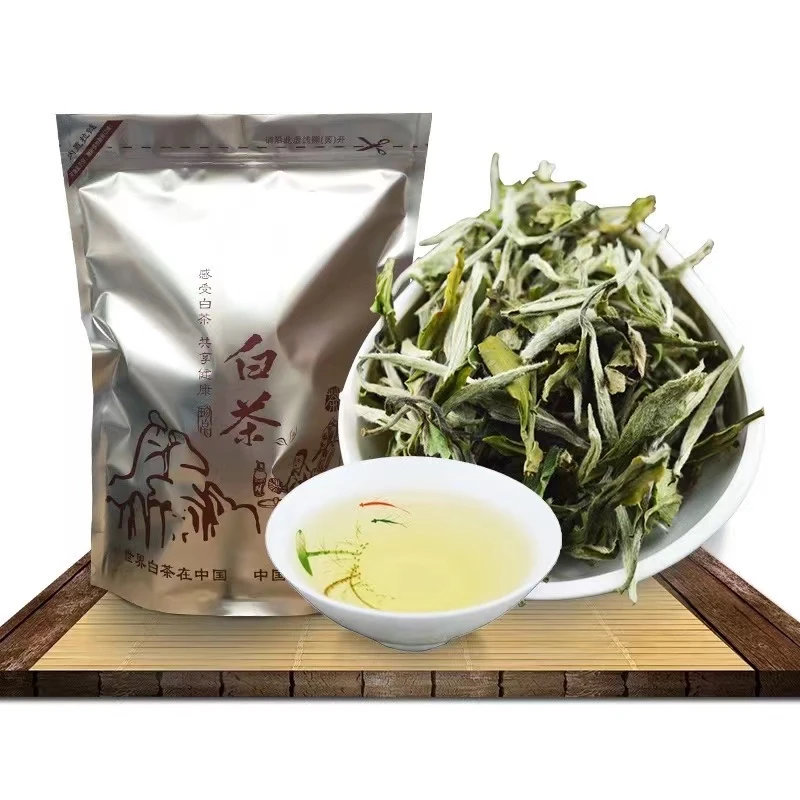 2023年明前福鼎高山白茶白牡丹一芽两叶花香牡丹散装礼盒正宗白茶