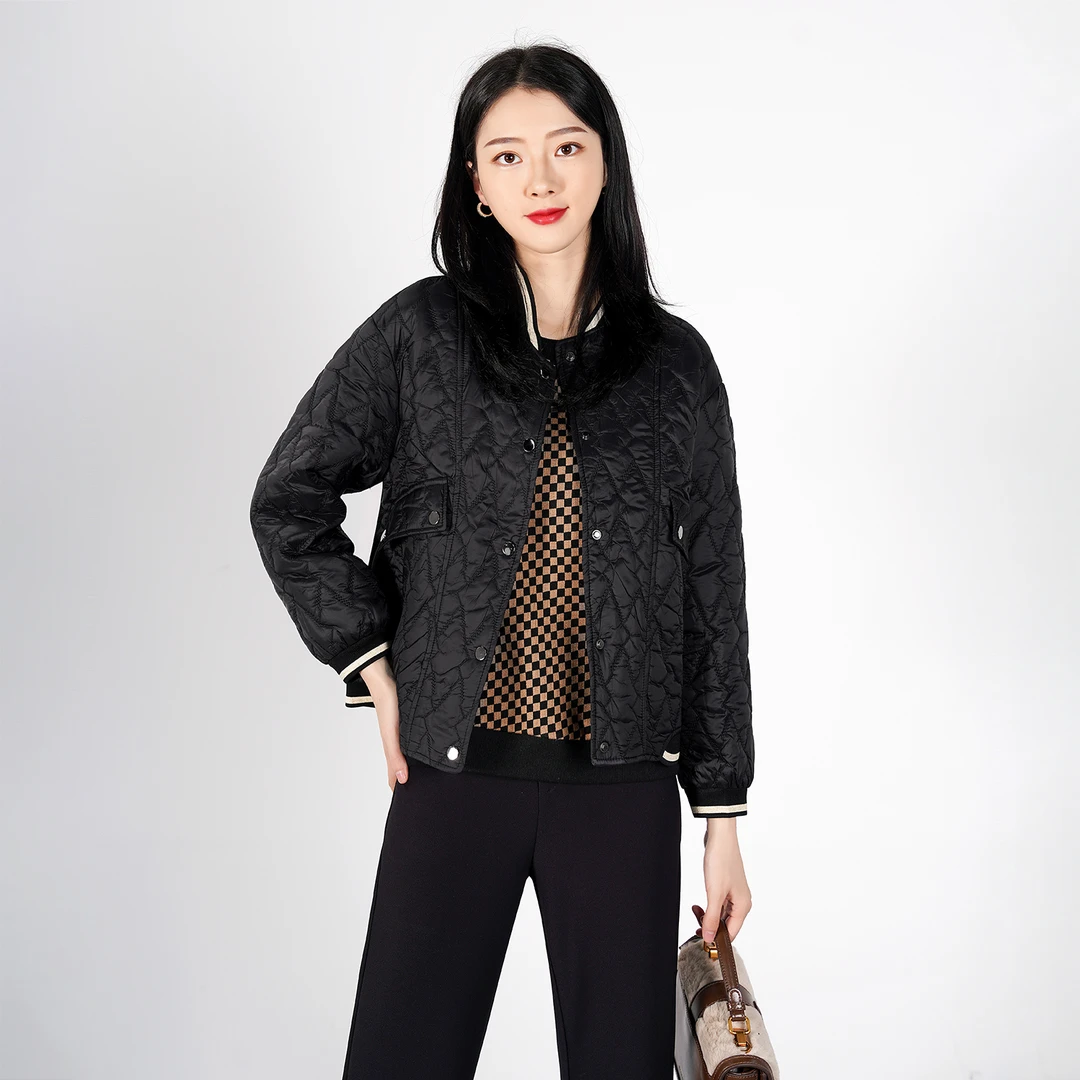 【秋冬新款】时尚小众时尚韩版撞色简约百搭休闲外套AQ2920