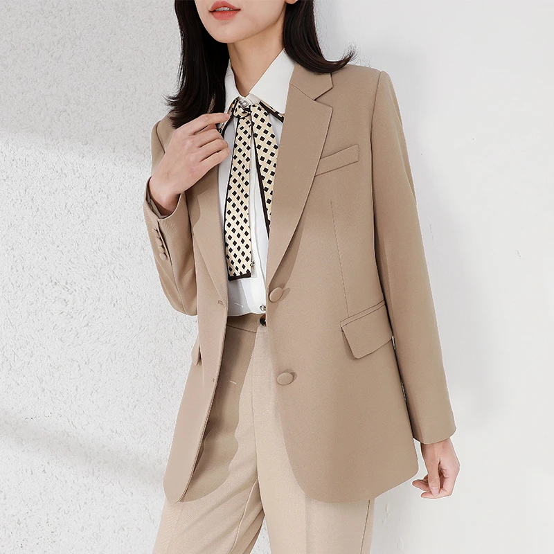 【秋季新款】轻奢复古女士气质时尚韩版小西装 衣长69 DH346