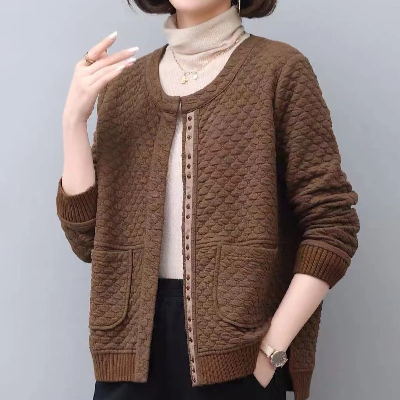 【秋季新款】时尚洋气减龄休闲百搭外套DH1504 衣长63cm