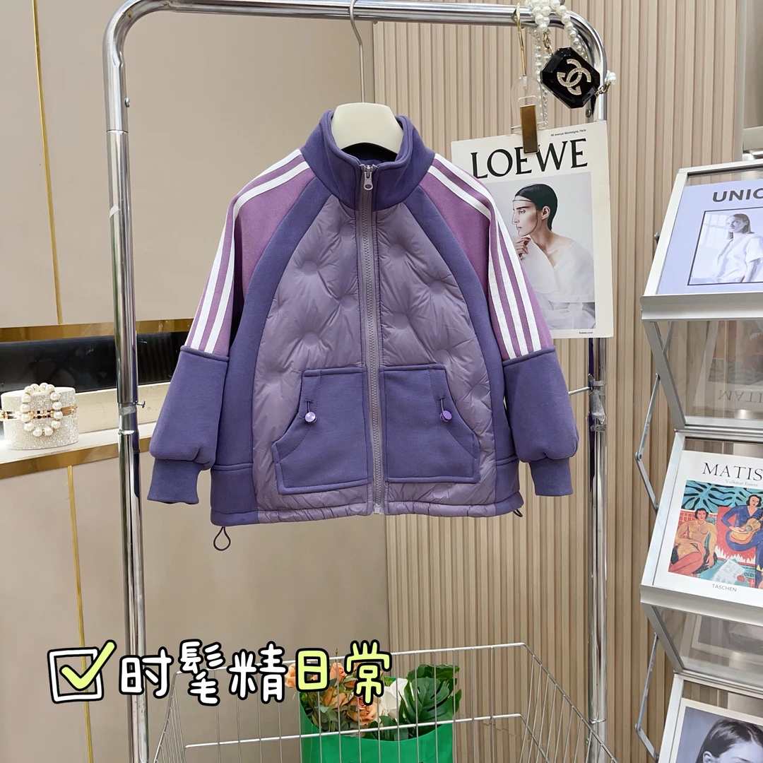 90白鸭绒女童2023秋冬羽绒服校服神器保暖上衣外套-8187