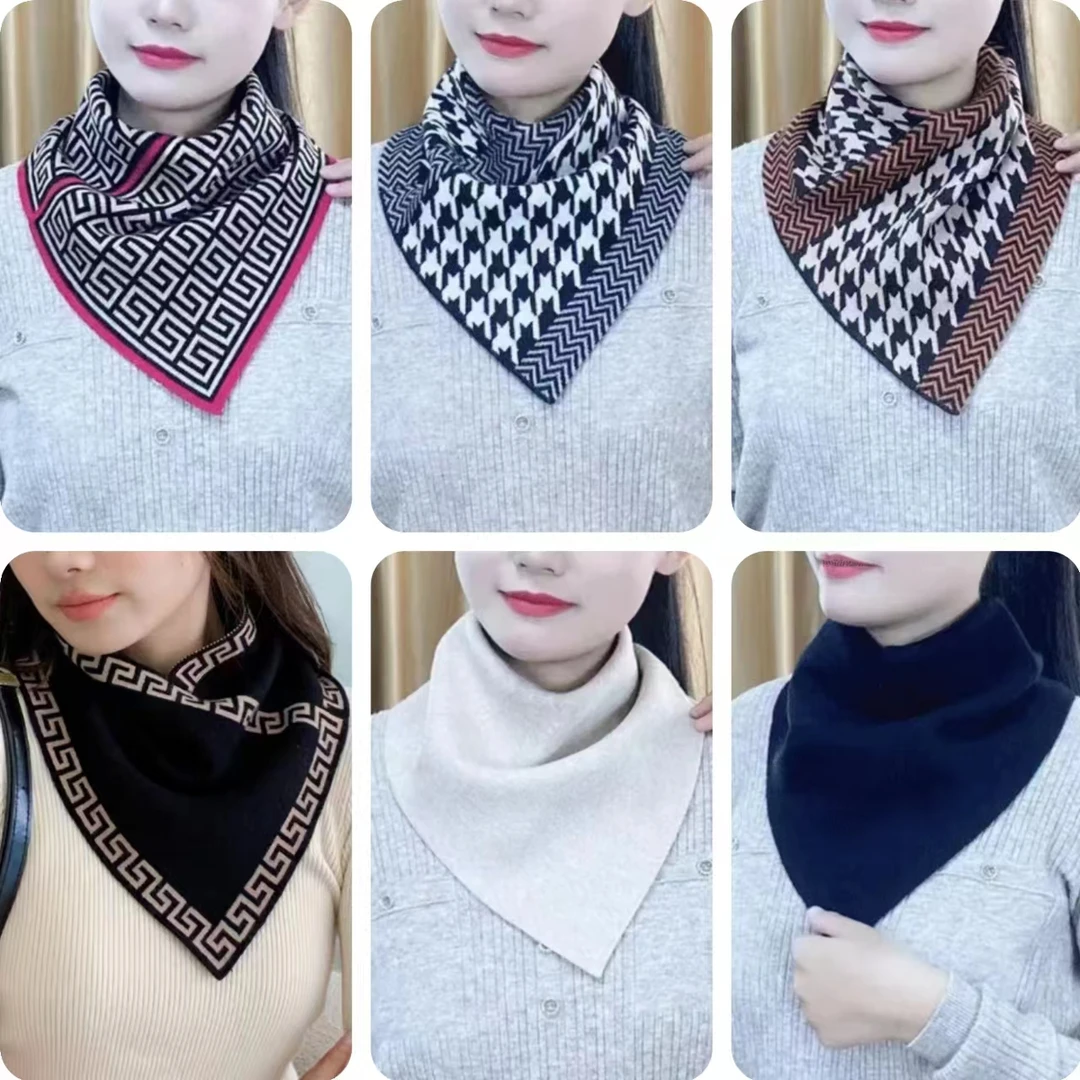 2023新款脖套三角巾围巾围脖女冬季保暖护颈椎韩版百搭防寒围巾