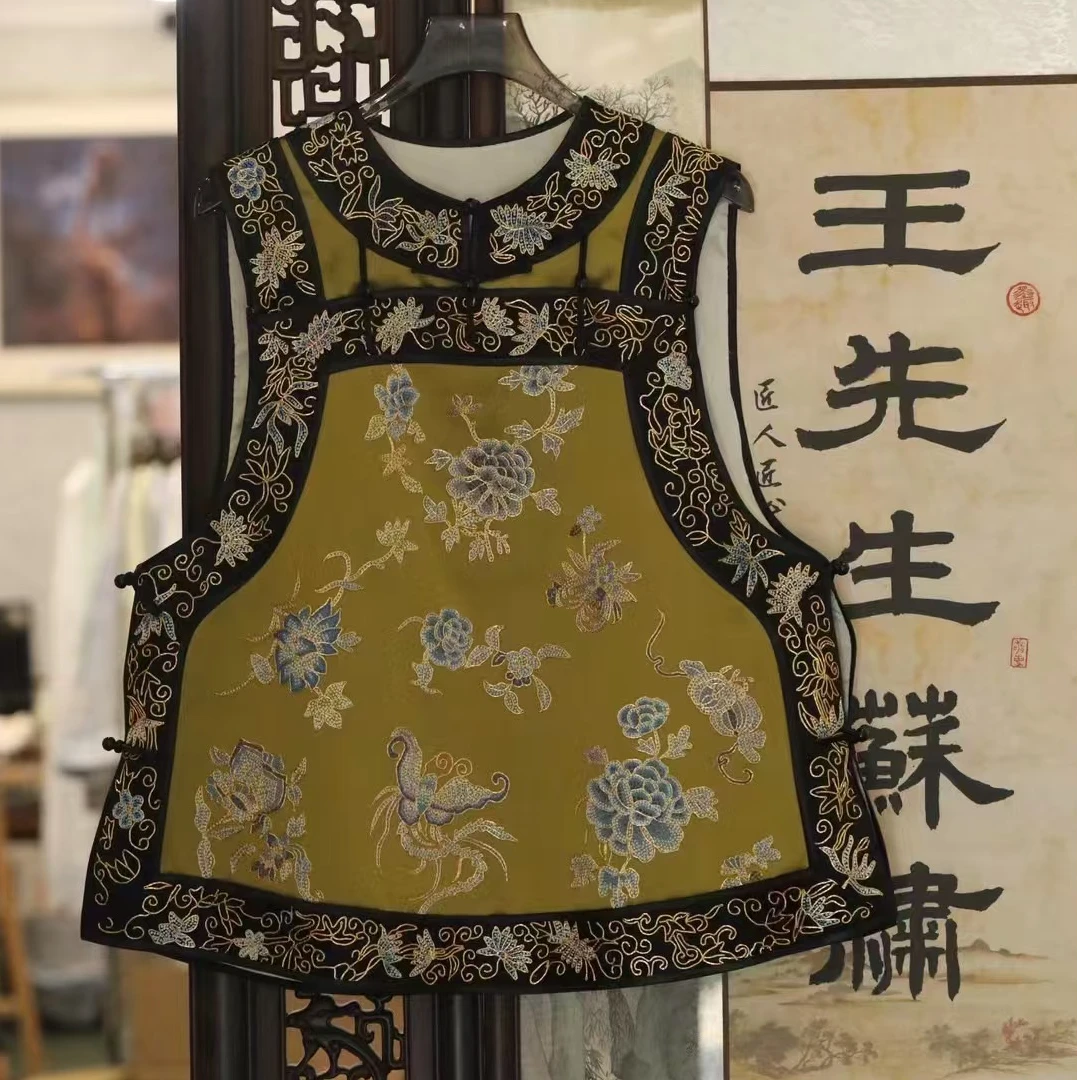 国风十三太保纯手工刺绣马甲