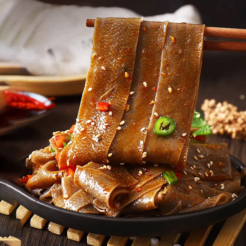 【新疆专享】乐乐妈荞麦面皮110g*10袋麻酱味红油味免煮懒人速食