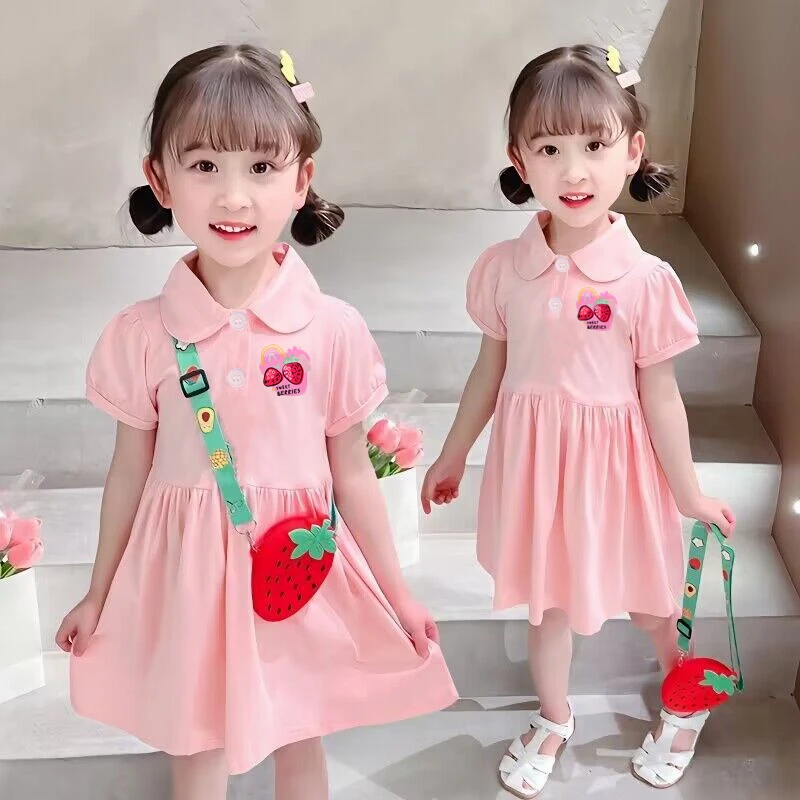 2024夏季新款儿童公主裙纯棉女童夏装连衣裙洋气女宝宝裙子小女孩