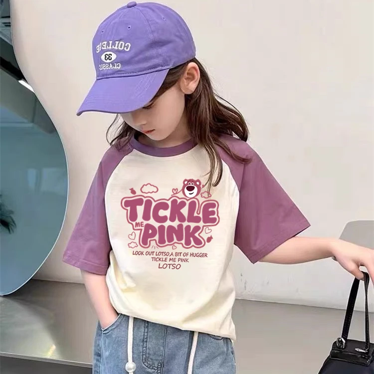 女童短袖t恤夏装纯棉儿童衣服打底衫夏季中大童女孩韩版半袖上衣