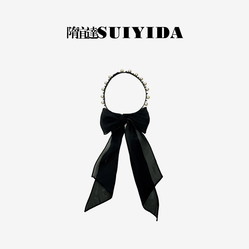 SUIYIDA/隋宜达飘带软发箍发带百搭气质时尚设计师款