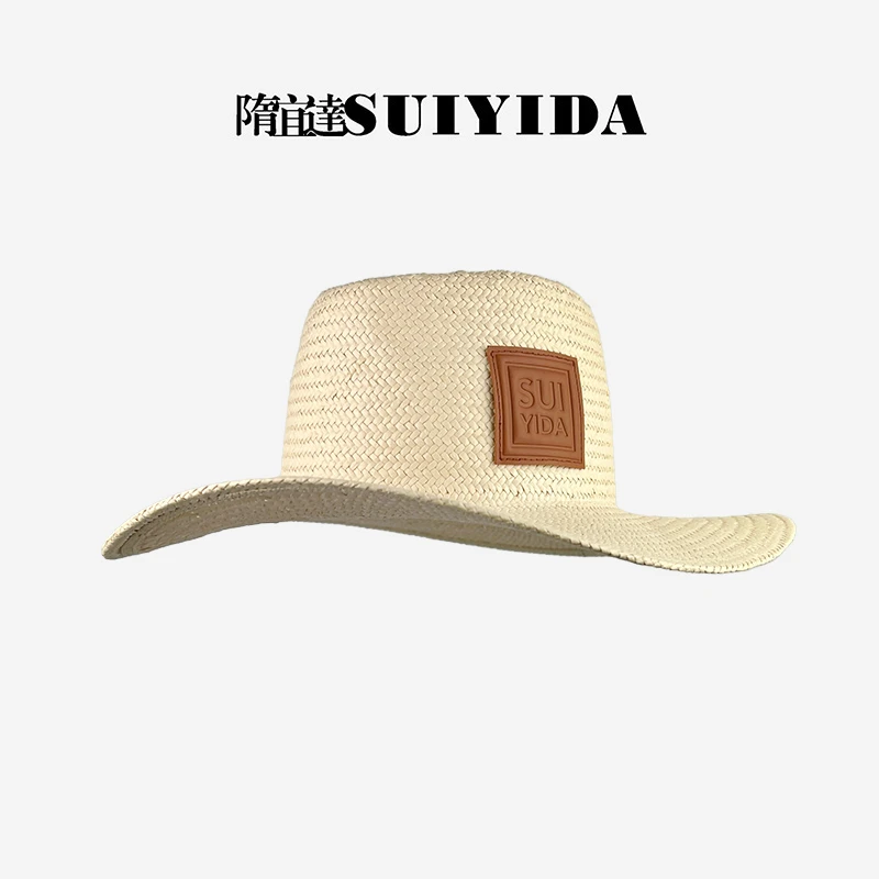 SUIYIDA/隋宜达轻爵士帽米色/黑色优雅复古时尚设计师款