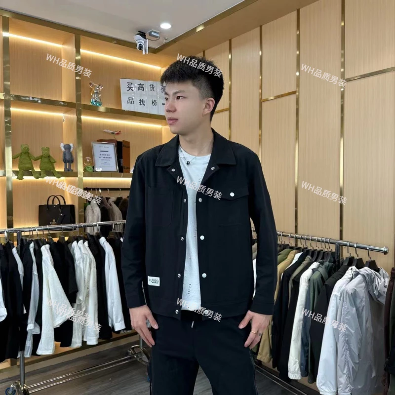 春夏休闲百搭帅气简约薄款翻领夹克外套6908