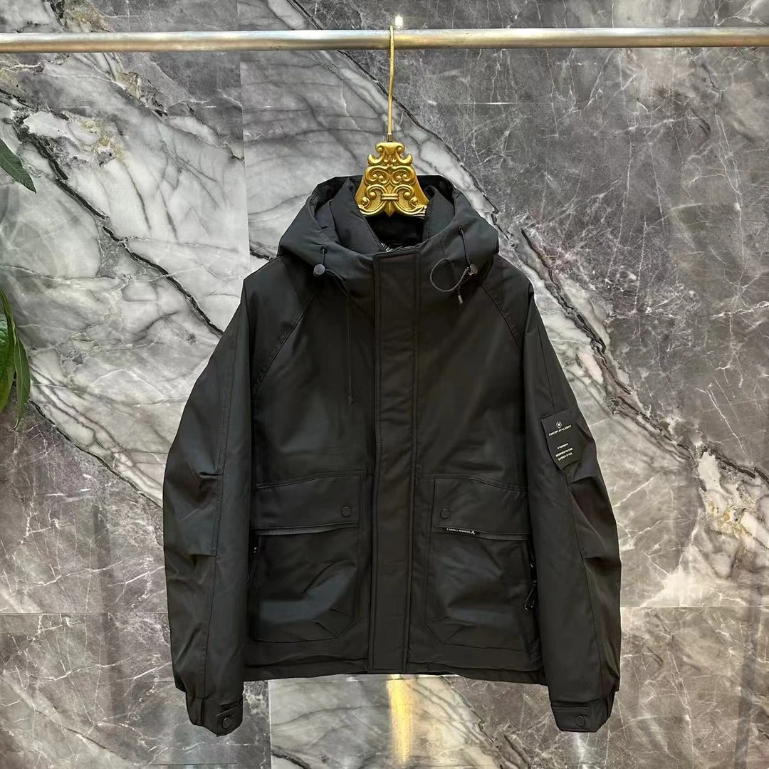 黑M【】冬季新款硬壳工装冲锋衣保暖外套66220