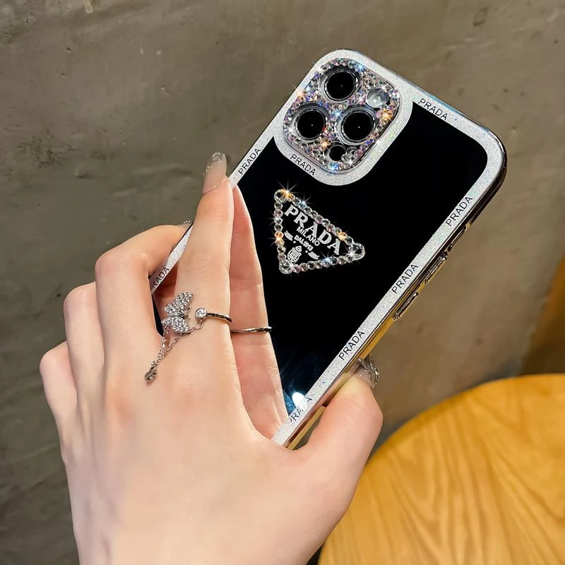 镜面感iPhone14ProMax手机壳个性苹果13女12