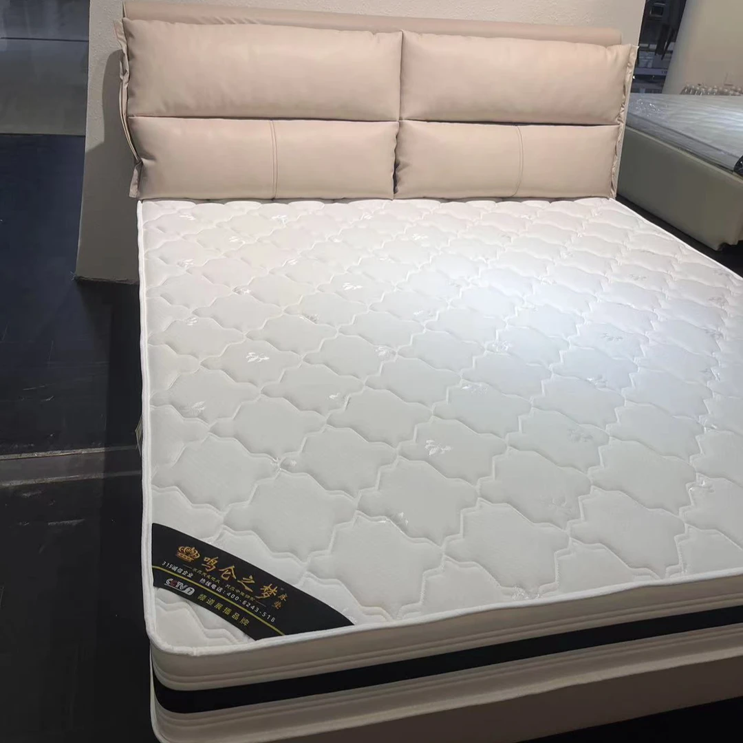 24奶油风新款猫抓布床头可改色北欧轻奢大床