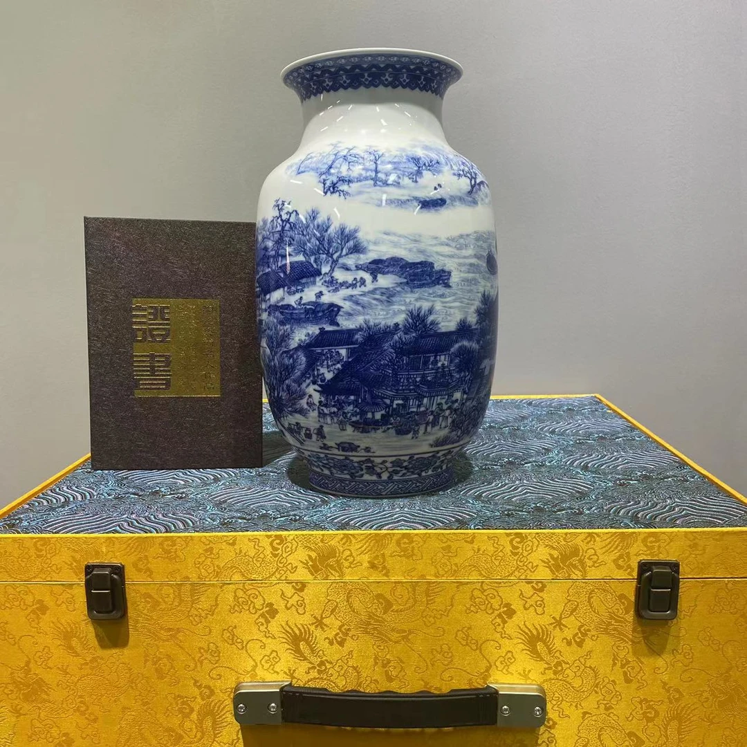 宏泰瓷业景德镇现代精美高端陶瓷赏瓷清明上河图  f3449