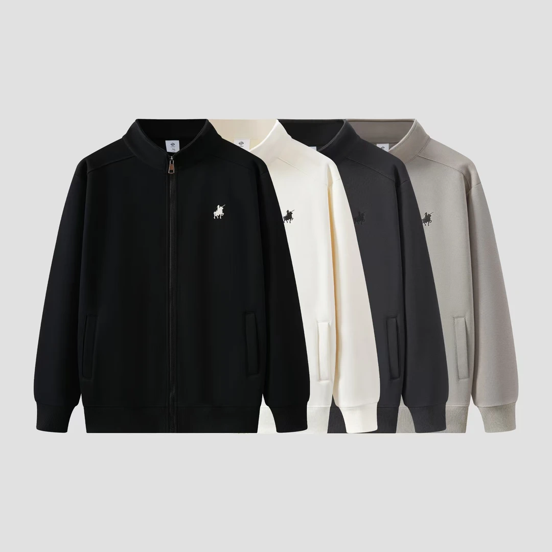 5883立领美式简约设计款夹克百搭开衫休闲情侣款秋季ins复古卫衣