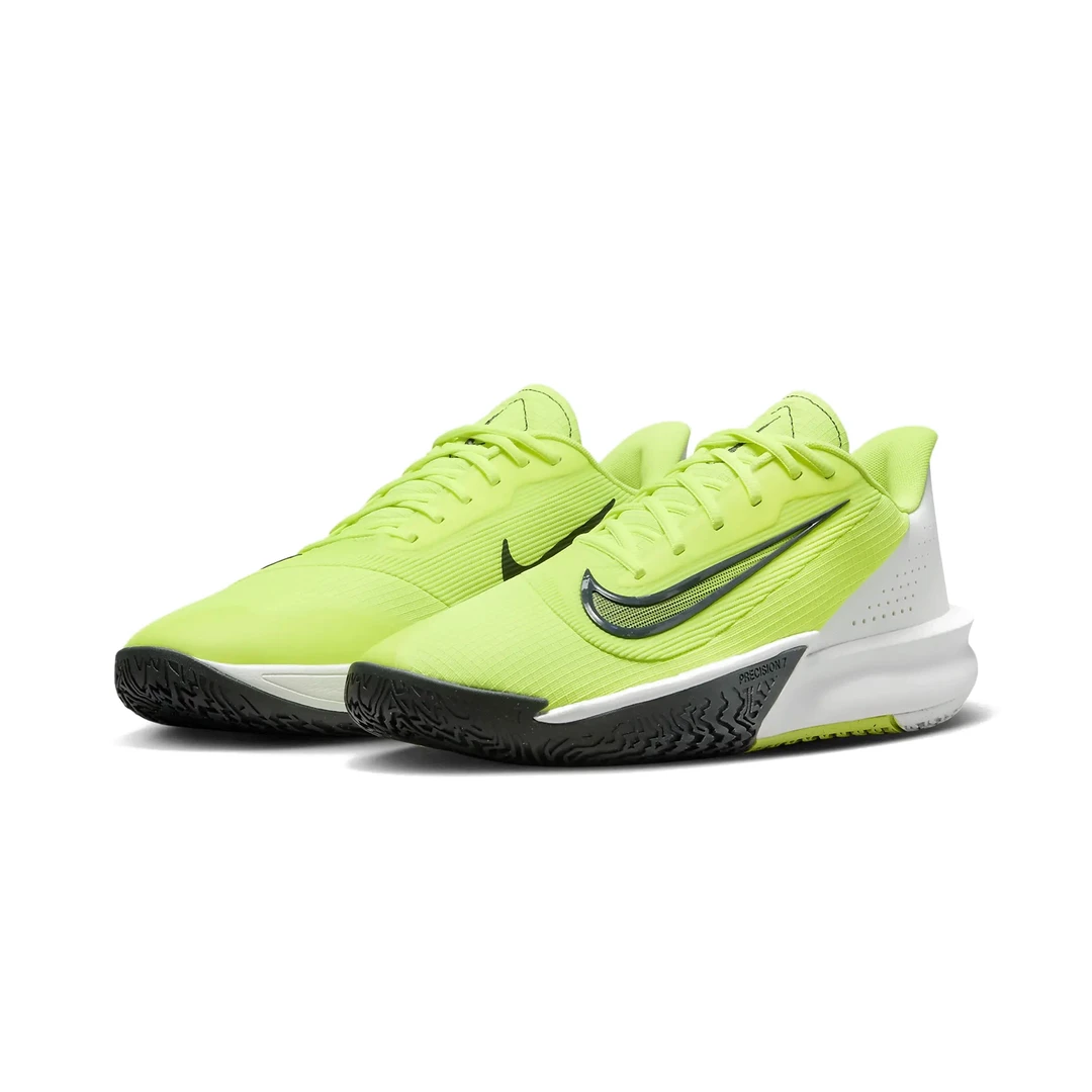 Nike Precision 7 舒适防滑耐磨低帮篮球鞋男款 荧光黄FN4322-700
