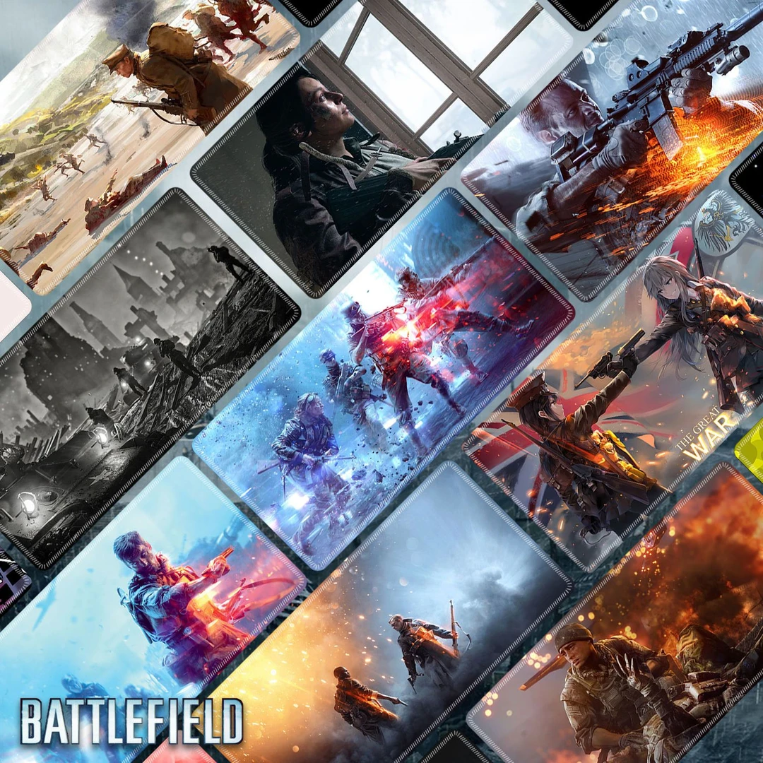 Battlefield战地5游戏鼠标垫超大号加厚锁边战地风云V定制桌垫