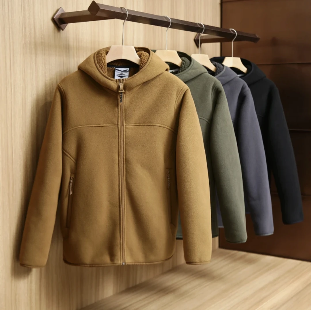 加厚670克！出口外贸男女情侣款进藏户外时尚连帽冲锋外套-060