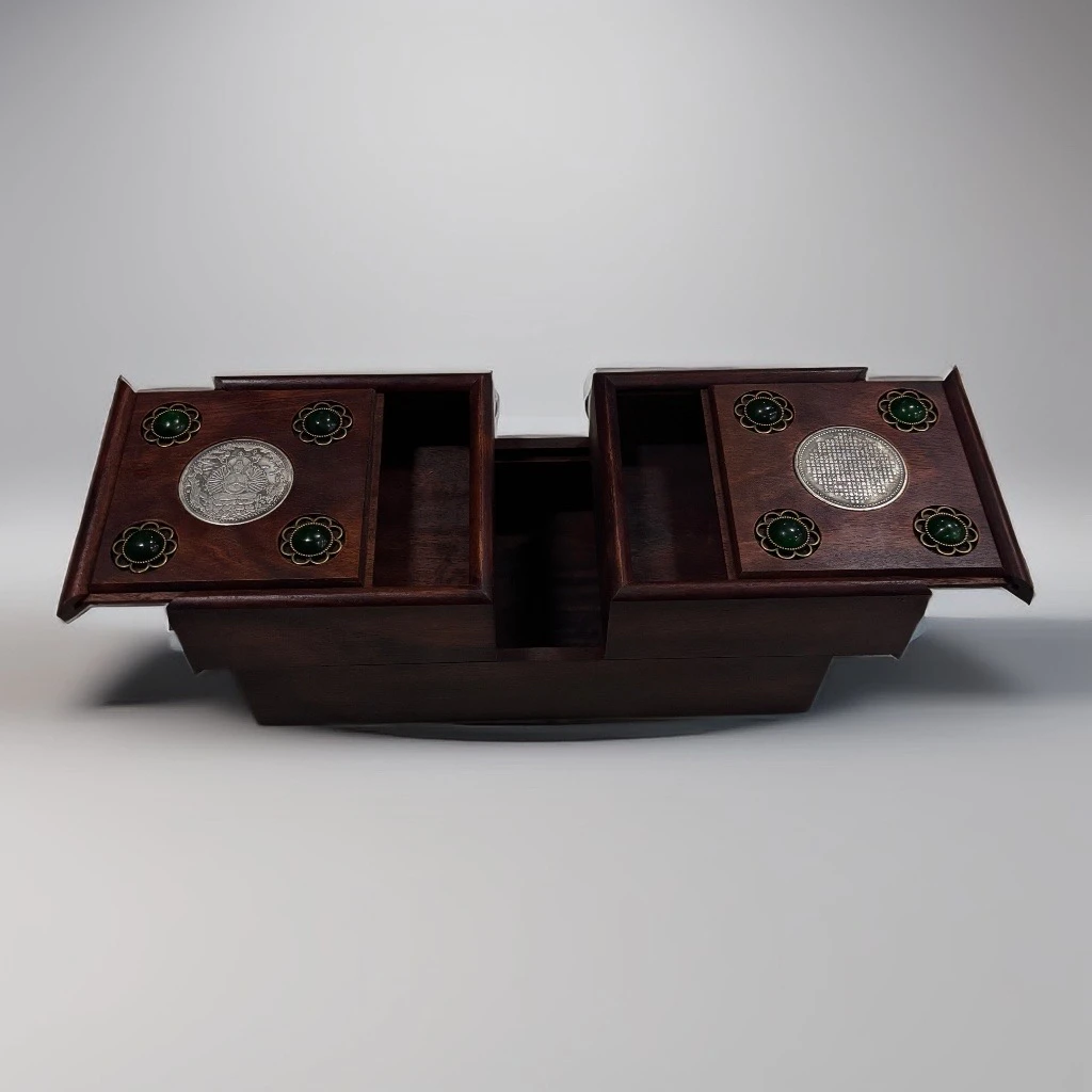 观音双层双开首饰盒（绿）198.8888888