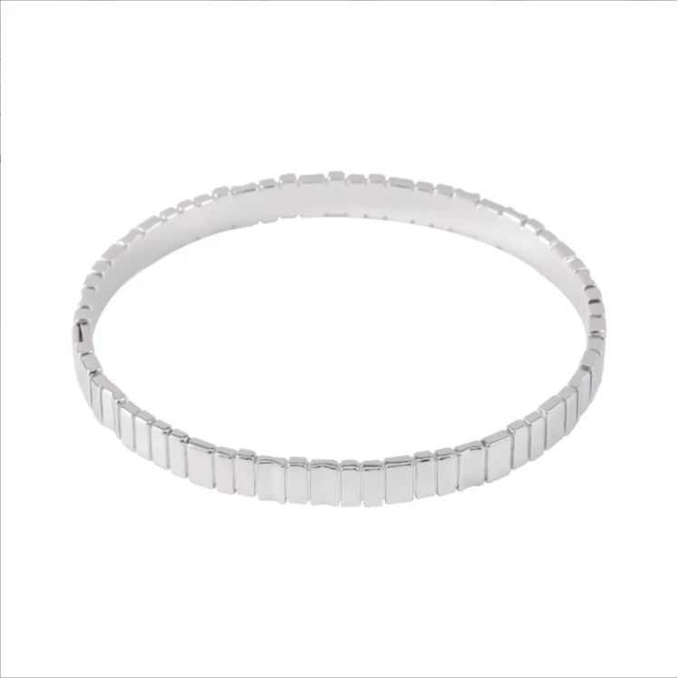 铜合金手镯 6134 铜合金手镯 cnc精工 光金风琴阶梯手镯