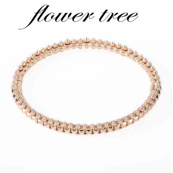 铜合金手镯 2149 CNC精工 子弹铆钉碰撞手镯