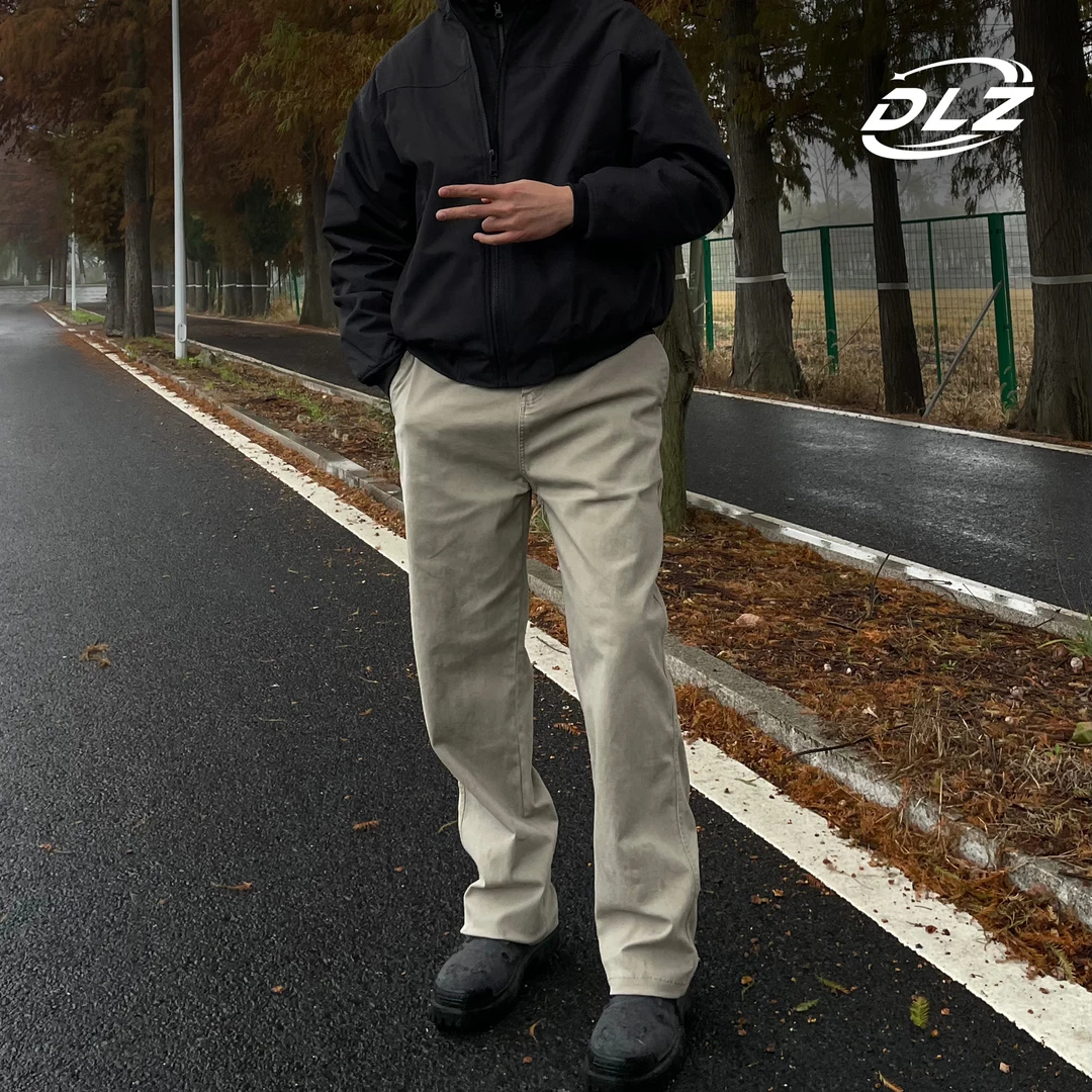 PDRD（DLZ）休闲裤四季斜纹弹力美式直筒休闲水洗新款硬汉长裤男