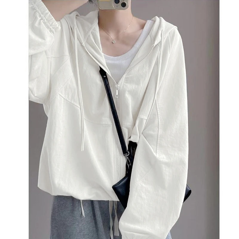 女士防晒衣轻薄款2025夏季新款宽松上档次防晒罩衫洋气时髦短外套