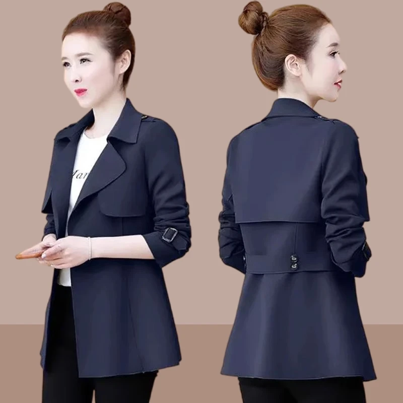 小个子短款风衣外套2025秋季新款洋气时髦上档次开衫韩版收腰上衣