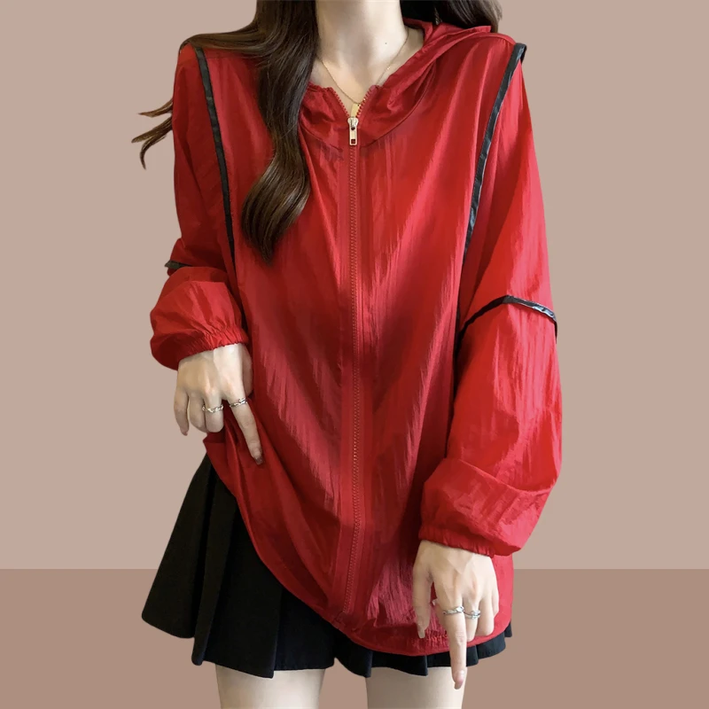 女士防晒衣轻薄款网红爆款2025夏季新款户外运动宽松短外套炸街潮