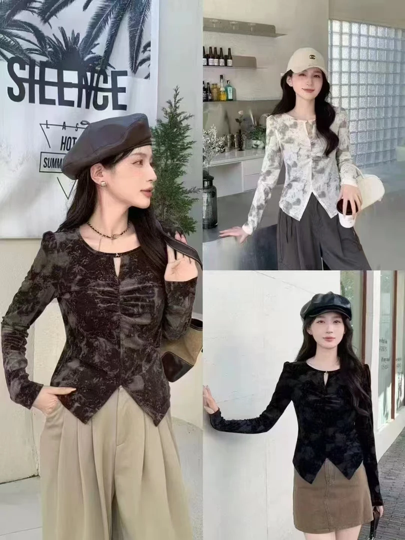 秋季显瘦洋气设计感百搭T恤