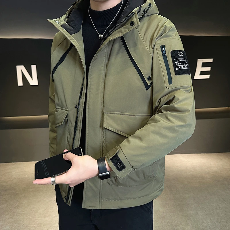 男士外套秋冬季2024新款潮牌二棉大码男装冲锋衣工装夹克秋装衣服
