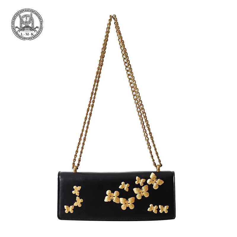 【专柜好货】法国LMK高定高奢专柜女包斜挎单肩包真皮手拎包689