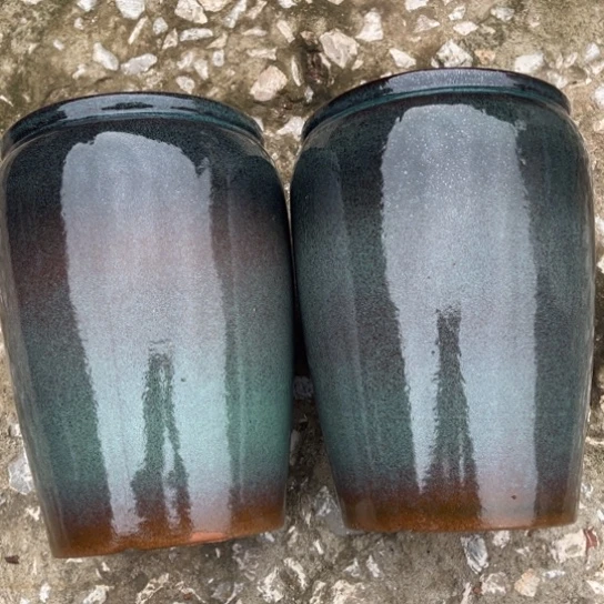 红陶20CM以下口17高26瑕疵