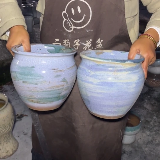 红陶20CM以下口19高19瑕疵