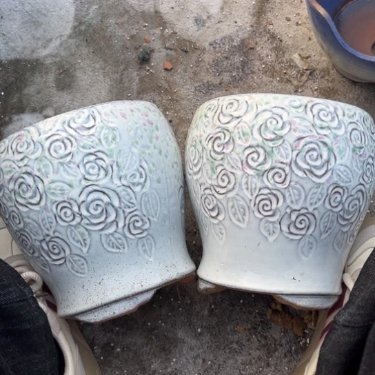 红陶20CM以下口17高20瑕疵