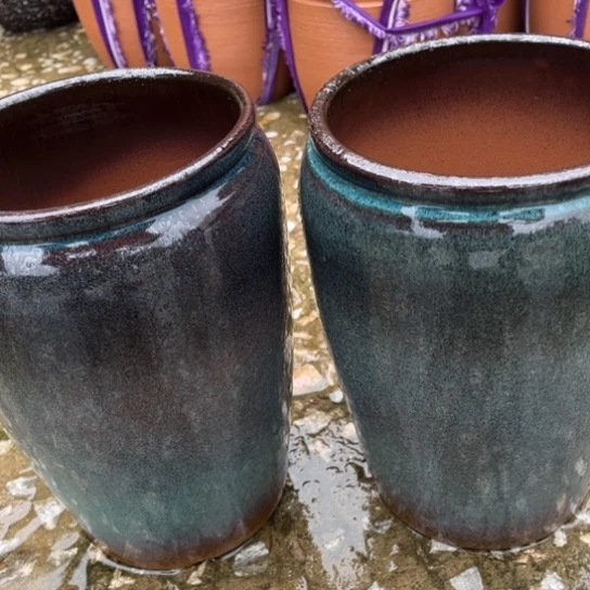 红陶20CM以下口17高26瑕疵