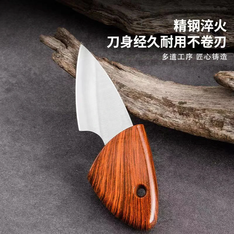 木鱼刀不锈钢刀具小肥豚刀切水果刀户外刀野营烧烤多功能便携刀具