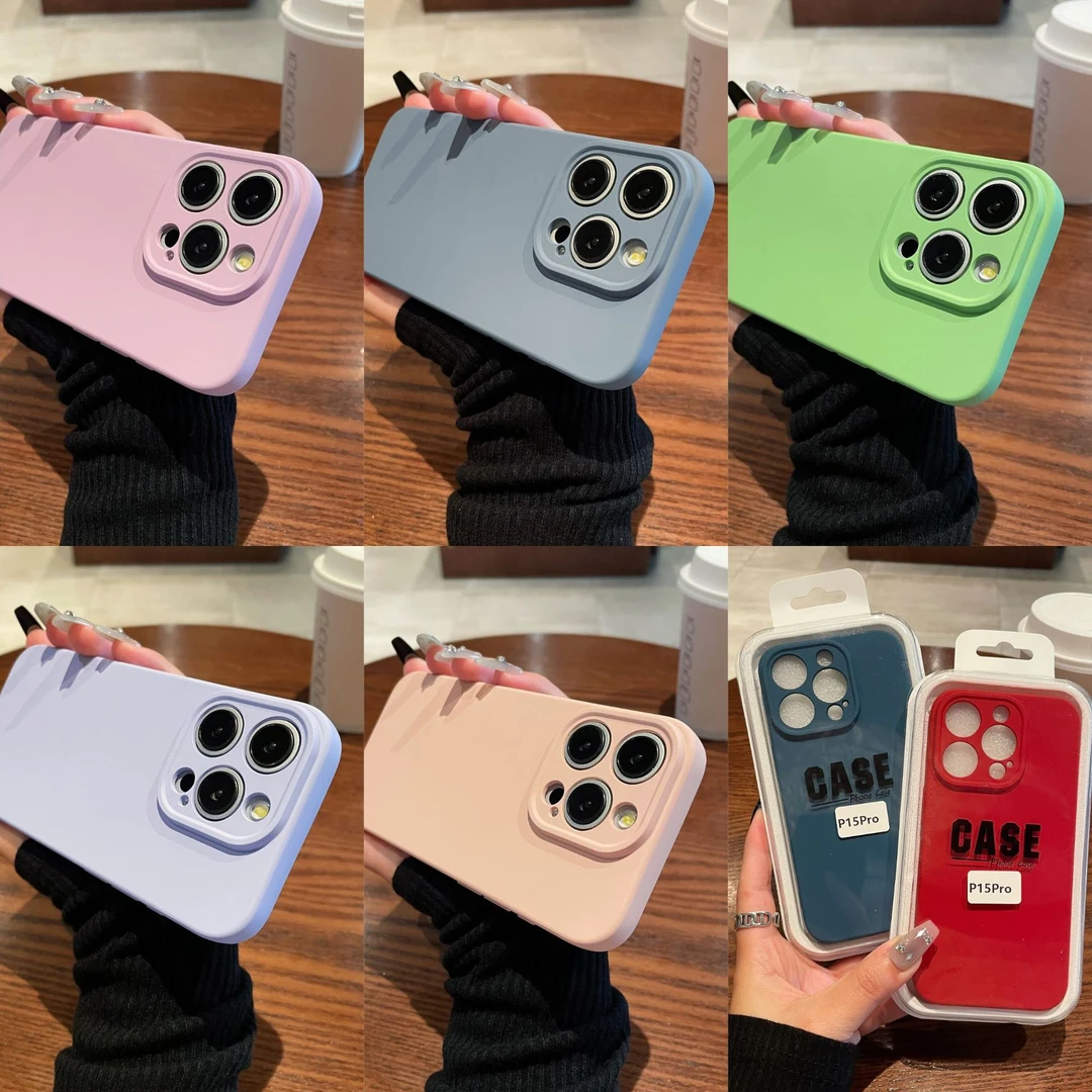 爆款苹果15液态硅胶手机壳iPhone14Promax全包12高级感简约保护套