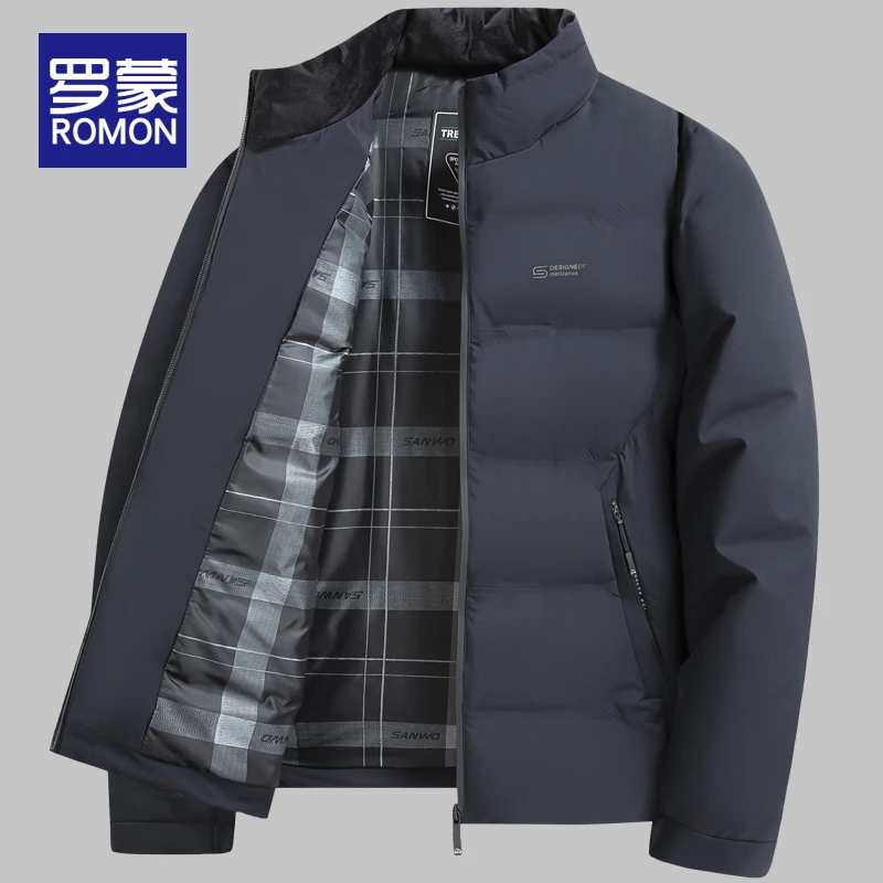 罗蒙男士冬季棉服外套男款爆款2025新款派克服休闲冬天短款棉衣男
