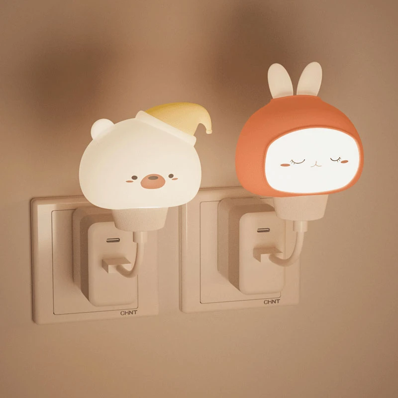 智能语音声控小夜灯卧室睡眠灯床头灯网红爆款可调节氛围灯伴睡灯