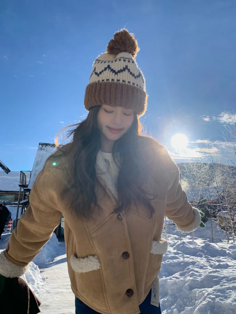 【花花】抱抱熊～秋冬设计感浴袍翻领毛毛宽松外套