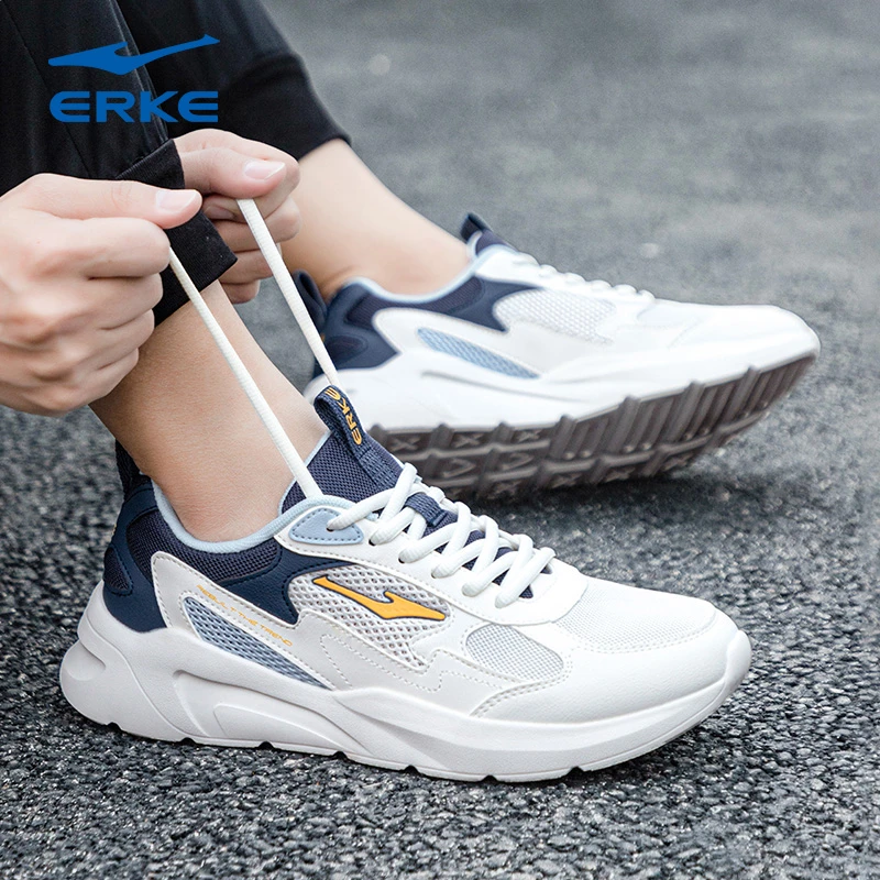 鸿星尔克男鞋秋冬新款轻便跑步鞋网面透气休闲鞋子红星男款运动鞋