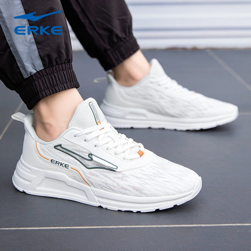 鸿星尔克男鞋2025新款透气休闲鞋子男士跑步鞋秋冬薄款网面运动鞋