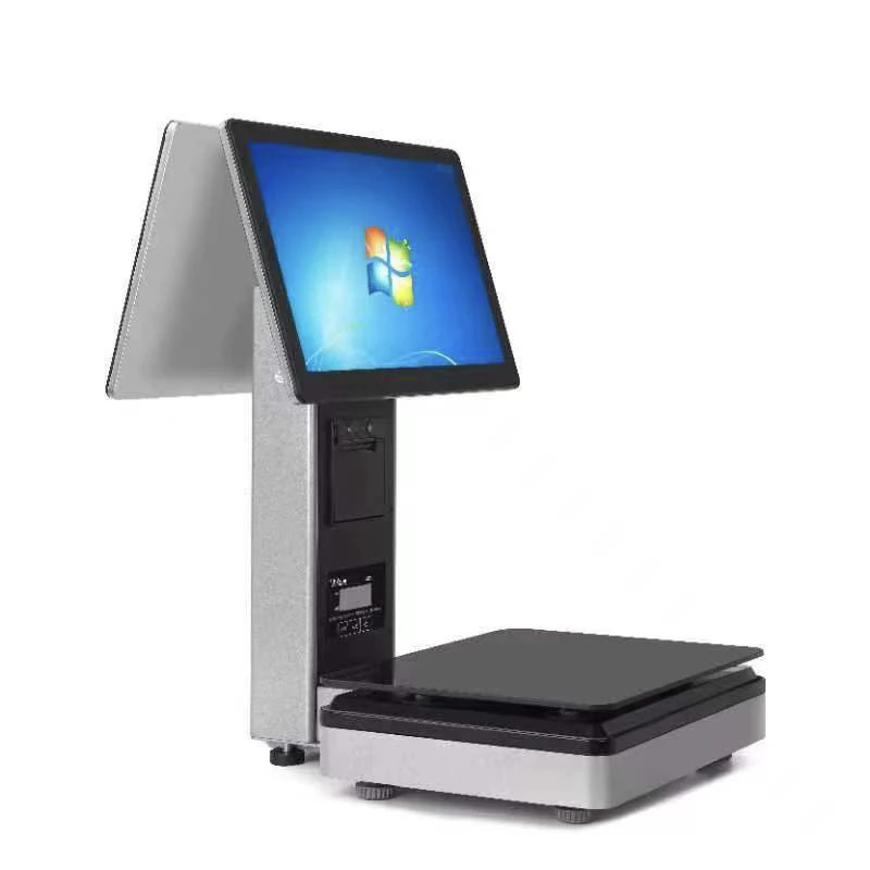 生鲜水果一体称 ai秤 收银称重一体机 卤肉零售称重收银机