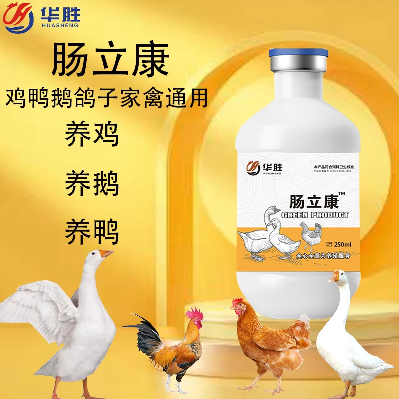 华胜肠立康鸡鸭鹅鸽子通用养鹅常见问题拉稀腹泻天然植物添加剂
