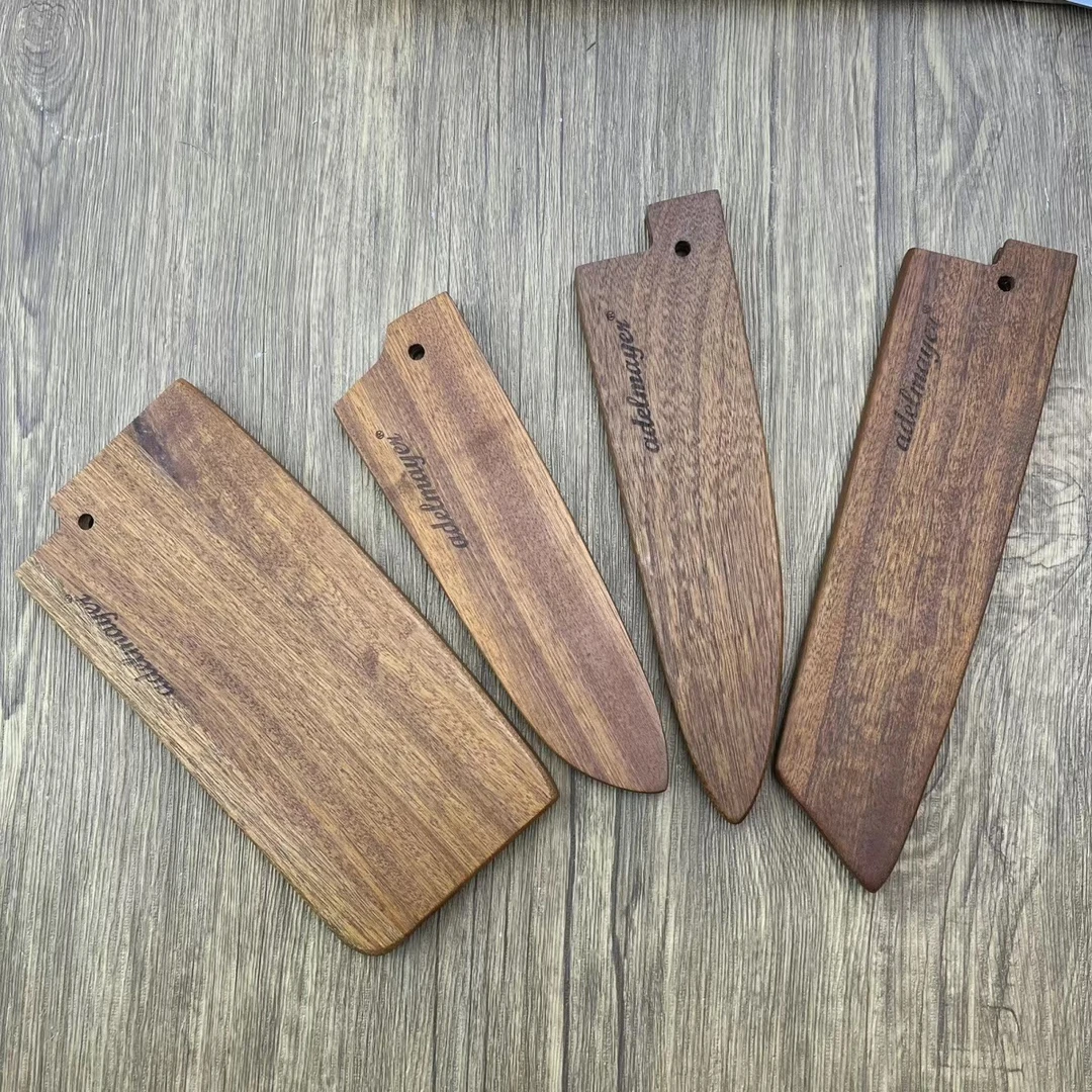 胡桃木刀鞘厨房刀具刀套户外刀保护套菜刀收纳鞘三德刀主厨刀刀套