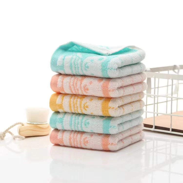 家用柔软吸水擦脸薄款成人长方形竹纤维毛巾条纹亲肤小毛巾