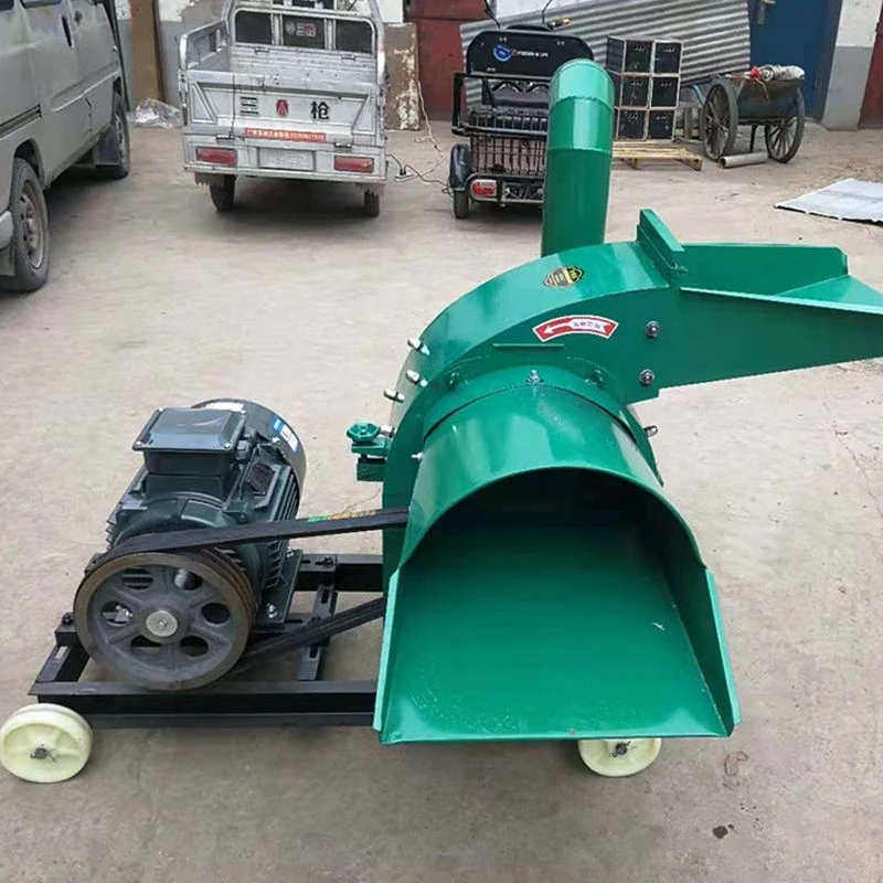 多功能420型锤片式除尘粉碎机加厚钢板玉米棒秸秆粉碎 除尘器无尘