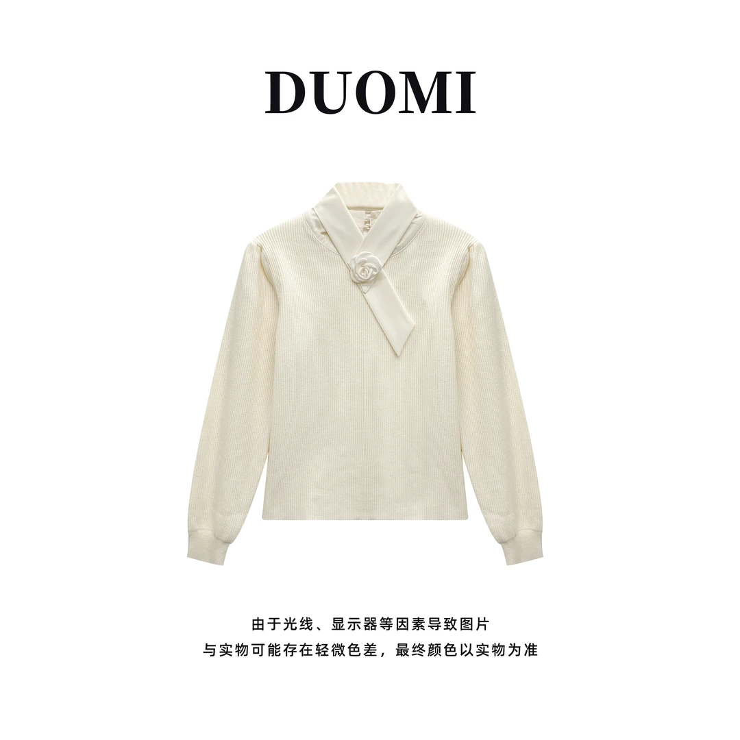 【DUOMI】秋季新款女装百搭时尚小众风格设计感上衣D5851