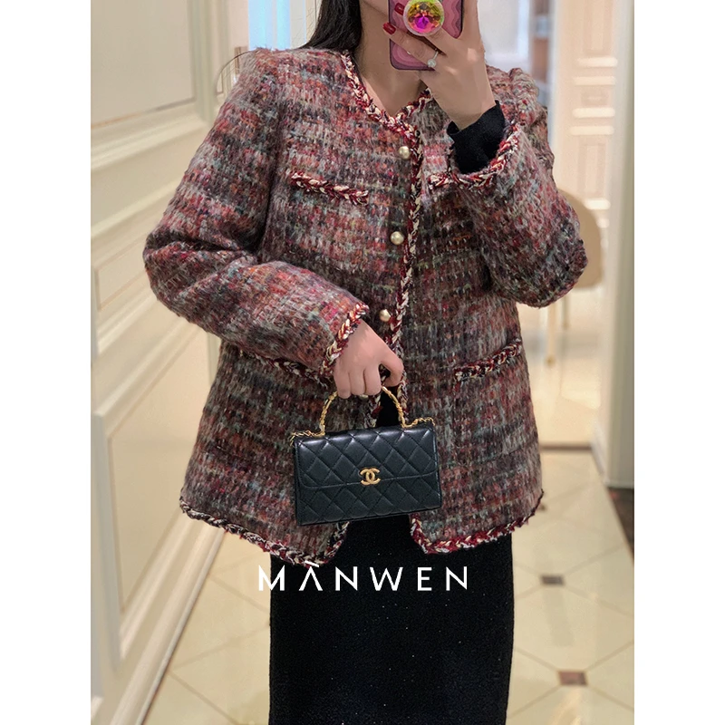 【曼文kiki】小香风羽绒外套  MANA901