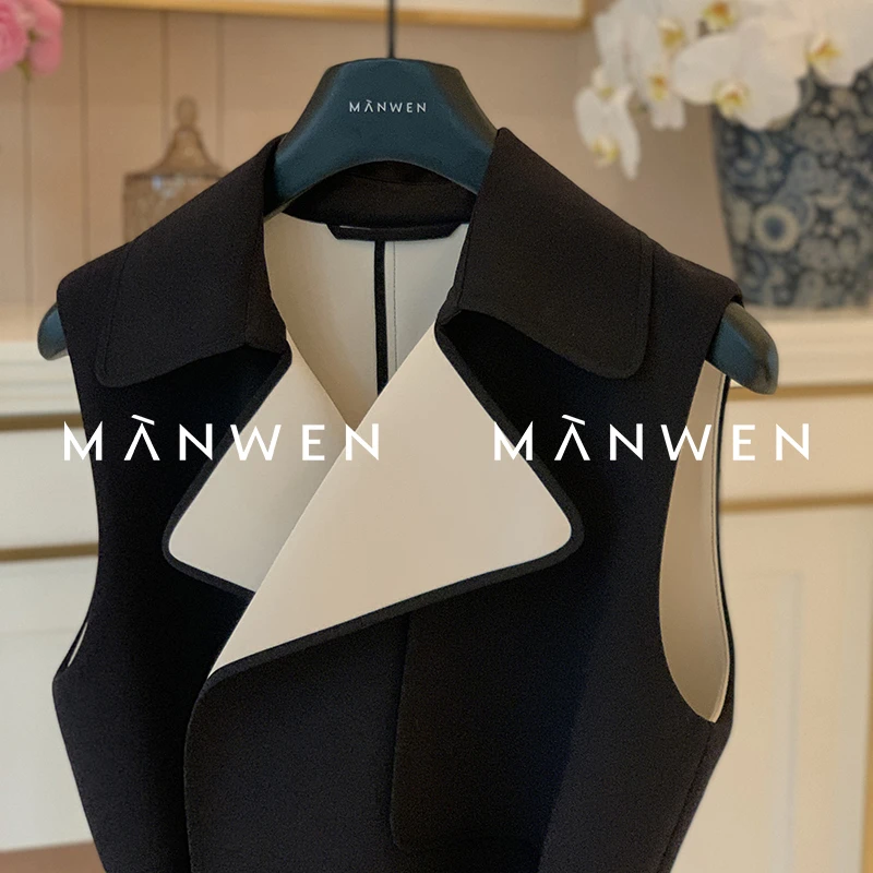 【曼文kiki】无袖风衣马甲 MAN294